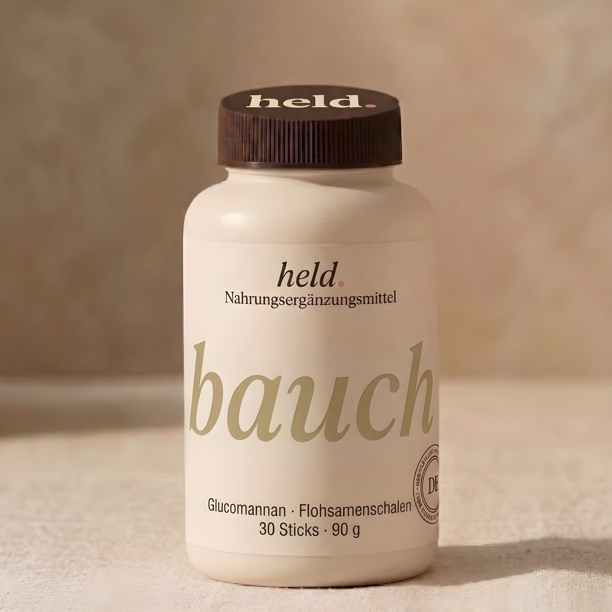 held. bauch — Ballaststoffe mit Glucomannan & Flohsamenschalen, 30 Sticks