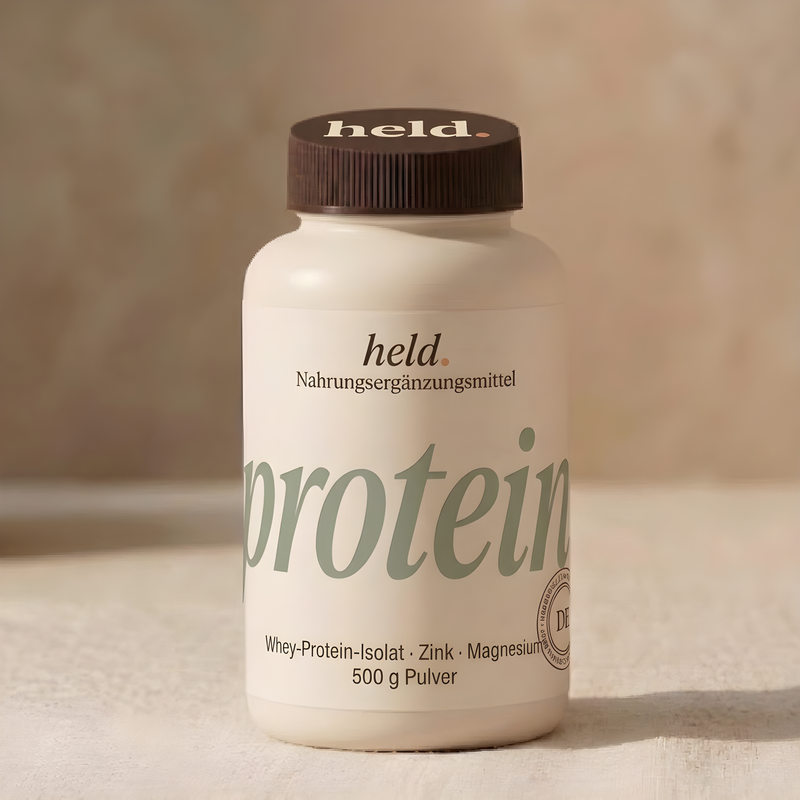 held. protein — Clear Whey Isolat mit Zink & Magnesium, 500 g Pulver